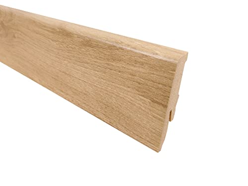 Laminat Sockelleiste TRECOR® Timber Oak, Format: 58 x 19 x 2600 mm - Sie kaufen 1 Stück mit 260 cm Länge (Sockelleiste | 260 cm, Timber Oak) von Trecor