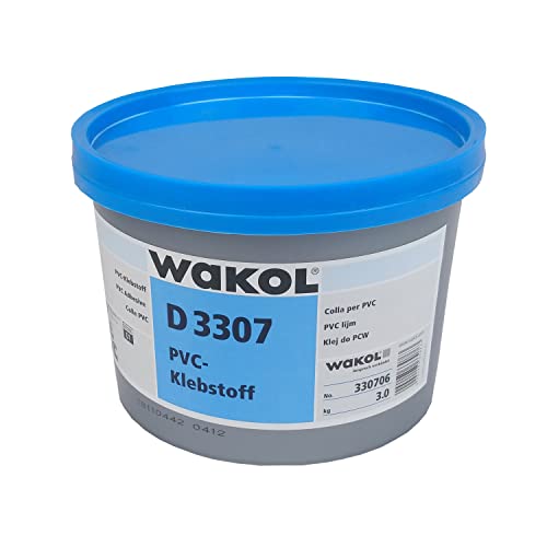 TRECOR® Dryback Vinylboden massiv zum Kleben - Holzdekor - 2 mm Stark (Vinylkleber Wakol 3307 | 3 Kg, Vinylkleber Wakol 3307 | 3 Kg) von Trecor