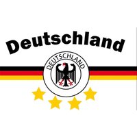 Flagge Deutschland 17 WEISS 4 STERNE 90 x 150 cm Die Mannschaft Weltmeisterschaft von Trends4cents