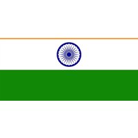XXL Flagge Indien 250 x 150 cm mit 3 Ösen 100g/m² Stoffgewicht von Trends4cents