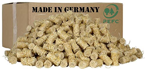 5kg Ökologische Holzwolle Anzündwolle aus Bayern 100% PEFC für Kamin & Feuerschale von Trendyshop365