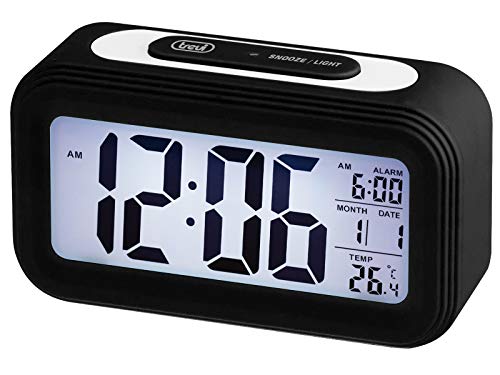 Trevi Reloj Despertador SL 3068 S Negro Uhr, Schwarz, Standard von Trevi
