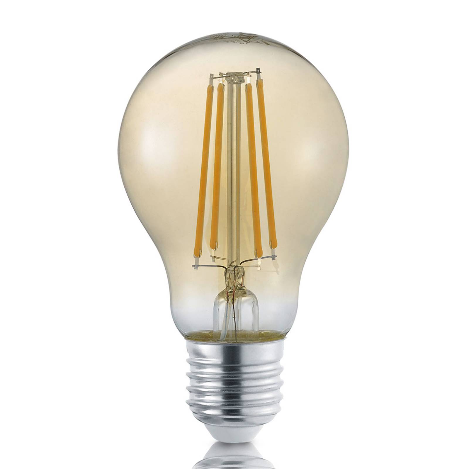 LED-Filamentlampe E27 8W gold Switch Dimmer 2.700K von Trio Lighting