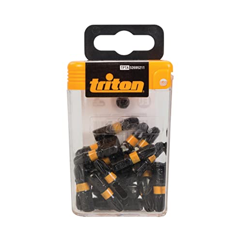 Triton 283143 Vierkant-Schraubendrehereinsätze, 25 mm, 25 Stück von Triton