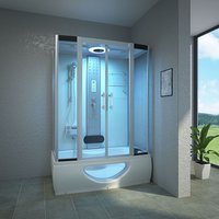 TroniTechnik Komplettdusche Duschtempel Badewanne Wanne Duschkabine Dusche TINOS 135x80 von Tronitechnik