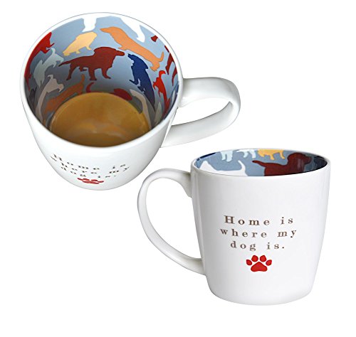 Home Is Where My Dog Is Inside Out Mug In Gift Box Special Mugs Gifts von Two Up Two Down