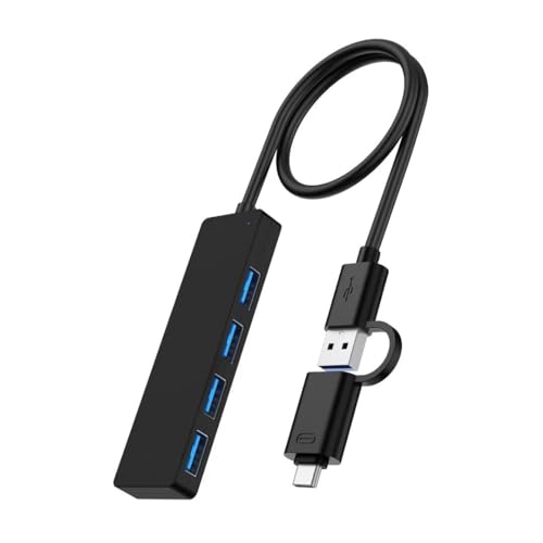 Tymyp USB C Hub, Adapter USB C Dongle for Chromebook, Laptop, 4 in 1 USB C to HDMI Multport Adapter for Tablet, Surface Pro 8 and More（USB 3.0 von Tymyp