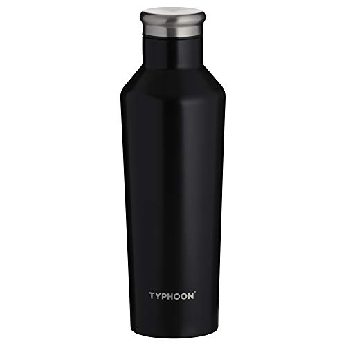 TYPHOON PURE COLOUR Isolierflasche aus Edelstahl, schwarz, 500 ml von Typhoon