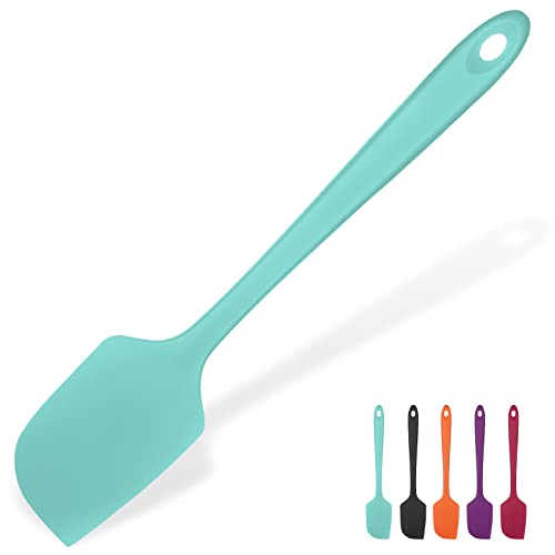 35,6cm Extra Großer Silikon Spatel: U-Taste 315℃ Hitzebeständiger Langer Flexibler Gummispatel für Schalen & Antihaft-kochgeschirr, Nahtloses Backen Teigschaber für Mischen Schaben Kochen (Aqua Sky) von U-Taste