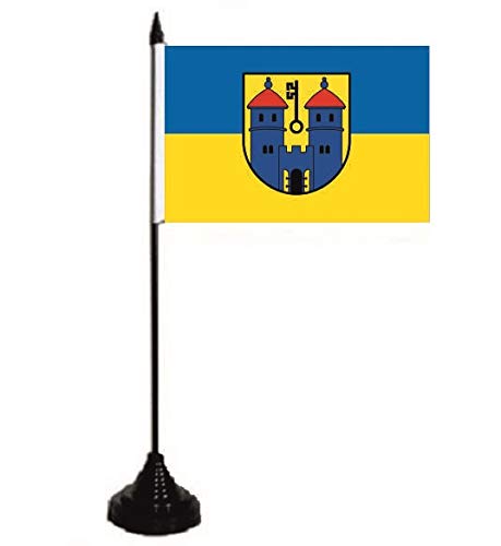 U24 Tischflagge Haldensleben Fahne Flagge Tischfahne 10 x 15 cm von U24