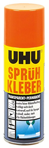 Uhu 46740 - Sprühkleber Permanent + Transparent 200 ml von UHU