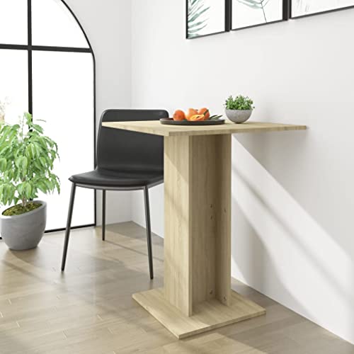 ULUYYUC konsolentisch ausziehbar Schreibtisch eck küchentisch esstisch stühleBistrotisch Sonoma-Eiche 60x60x75 cm HolzwerkstoffGeeignet für Esszimmer, Küche, Wohnzimmer von ULUYYUC