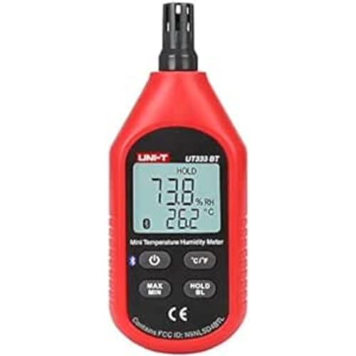 UNI-T UT33BT Mini-Meter, Temperatur und Luftfeuchtigkeit mit Bluetooth, -10°C-60°C/14°F-140°F, 0% RH-100% RH von Uni-T