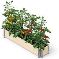 GardenBox - modernes Garten Hochbeet aus Palettenrahmen, 120x30 cm, Naturholz - Upyard von UPYARD