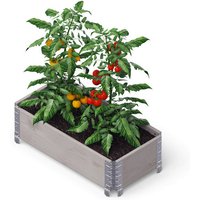 GardenBox - modernes Garten Hochbeet aus Palettenrahmen, 80x40 cm, Grau - Upyard von UPYARD