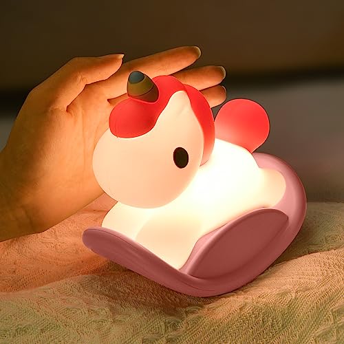 URAQT Silikon Nachtlicht Kinder,Gemüse Led Nachttischlampe USB-Aufladung und Timing Funktion 1200mAh Kawaii Nachtlicht Baby mit Touch Schalter und 3 Stufige Helligkeitseinstellung Handyhalter Licht von URAQT