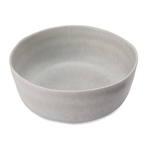 URBANARA Salatschüssel Malhou – 10 x 27 cm, Blassgrün, 100% Stein, Steingut – Tafelservice Tafelgeschirr Schüssel Camping Outdoor Essgeschirr Kombiservice Picknickgeschirr Ramen Bowl von URBANARA