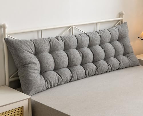 Bett Kopfteil Kissen Entfernbar Weiches Komfortables Rückenkissen Bett 60/80/140/150/120/180/200cm Lesen Kissen Kopfteil Gepolstert Bett Rückenlehne Waschbar Betten Sofa Rückenpolster ( Color : #1 , S von UWOBTN