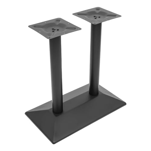 UYRTOY 72cm Tisch Legs Stahl,Tischrahmen Schwarzer Tischfuß mit Zwei Beinen Aus Doppelständer Tischbeine aus Stahl,Robuste Tischbeine für Esstisch Oder Schreibtisch von UYRTOY