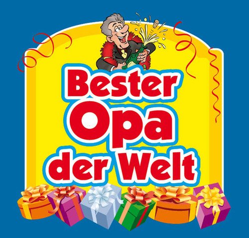 Aufkleber BESTER OPA Etikett für Sektflasche Flasche selbstklebend Geschenk von Udo Schmidt