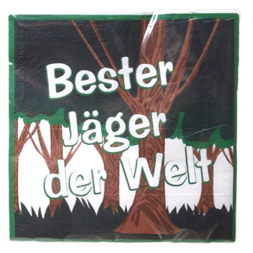 Udo Schmidt 20 Servietten Jäger der Welt (STK.0,15€) 33x33cm Jagdpapier Party US284 von Udo Schmidt