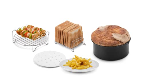 Ufesa Zubehör Heißluftfritteuse Set 4 Teile 3,5 L Oder Mehr, Kuchen, Grill, Pinsel, Toasthalter und Ölpapier, BPA-frei von UFESA