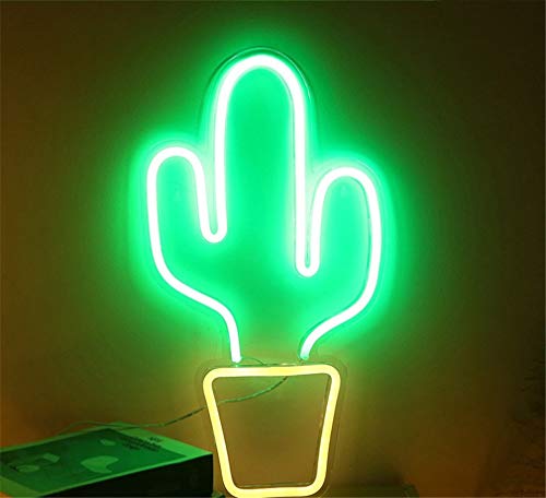 Neonlicht Zeichen LED Kaktus Nachtlichter USB-betrieben dekorative Festzelt Zeichen Bar Pub Store Club Garage Home Party Dekor von Ulalaza