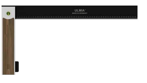 ULMIA 123450 Präzisions Tischlerwinkel Alu-Line 600 mm Messgenauigkeit±0,04mm von Ulmia