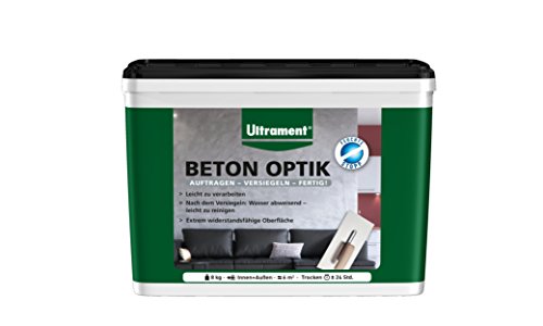 Ultrament Beton Optik, Pulverspachtel, mittelgrau, 8kg von Ultrament