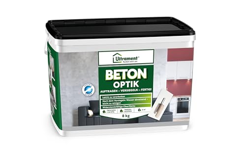 Ultrament Beton Optik, Pulverspachtel, weißgrau, 8kg von Ultrament