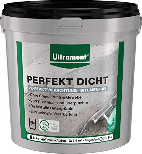 Ultrament Perfekt Dicht, Reaktivabdichtung, 20 kg von Ultrament