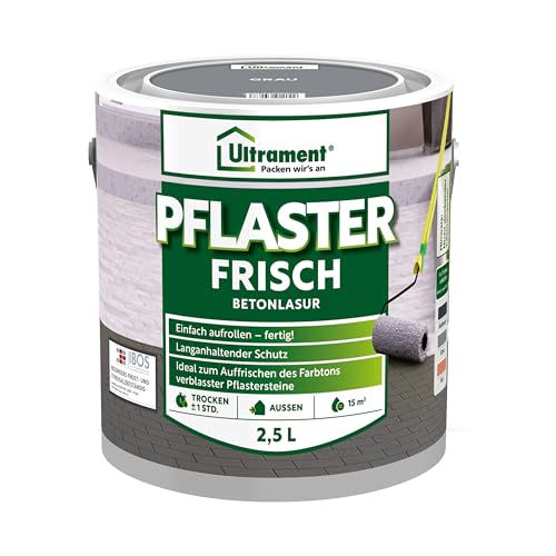 Ultrament Pflaster Frisch, Betonlasur (Grau, 2,5 Liters) von Ultrament