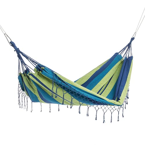 Ultranatura Double Hammock, Bali-Serie, attraktiver Stil & robustes Design,maschinenwaschbar, Liegefläche ca. 220 cm x 160 cm, bis zu 200 kg tragen. Tragetasche inklusive von Ultranatura