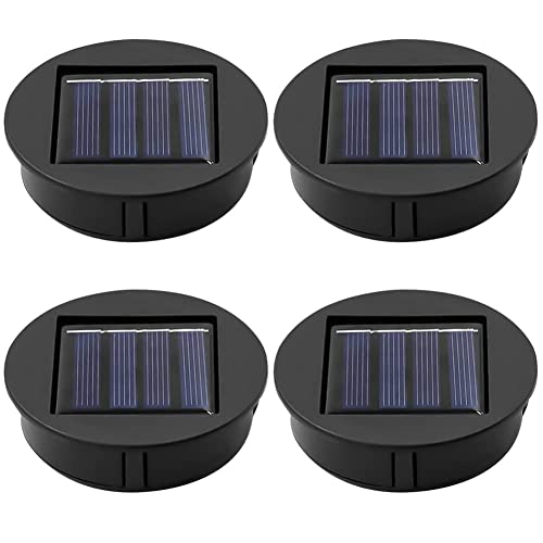 Solarleuchten Ersatz Top Solarpanel Laterne Deckel Leuchten Ersatzoberteil Glühbirne Ersatzteil, Generic Solar Ersatzdeckel 7cm, Solarlaterne Ersatztei DIY mit LED Leuchtmitteln für Solarlicht von Umikk