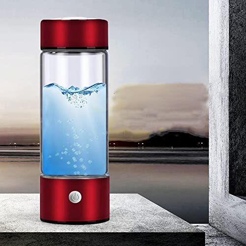 Umikk Wasserstoff Reiche Wasser Flasche 420ML,Pem Technologie Hydrogen Wasserstoffreiche Generator,Tragbare Lonisator Flasche Anti Aging,USB Wiederaufladbar Wasserstoff-Wasserflasche von Umikk