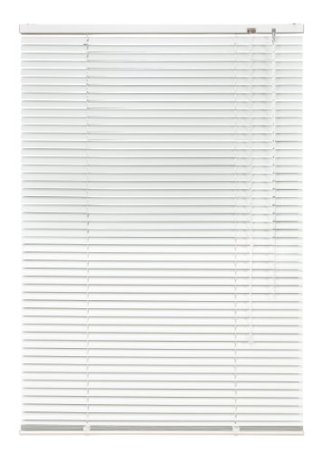 Unbekannt Alu Jalousie Weiß - Breite 40 bis 240 cm - Höhe 130/160 / 220 cm - Tür Fenster Rollo Jalousette Aluminium Fensterjalousie Lamellen Metall (200 x 160 cm) von Sundeer