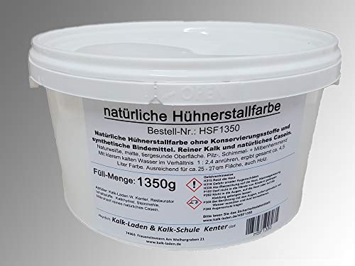 Hühner-Stall-Farbe ohne jegliche Schadstoffe. Für bis zu 27 qm, 100% Bio, 1350 g von Charm Foot