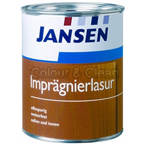 JANSEN Imprägnierlasur Dünnschichtlasur 2,5 L Holz-Imprägnier-Lasur Holzlasur palisander von Jansen