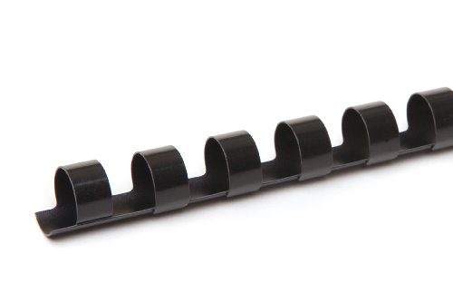Pavo Binderücken, 8 mm, 100-er Pack, 21-40 Blatt, schwarz von Pavo