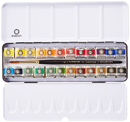 Rembrandt Aquarellfarben Metall Deluxe Set Von 24 Pans von Rembrandt