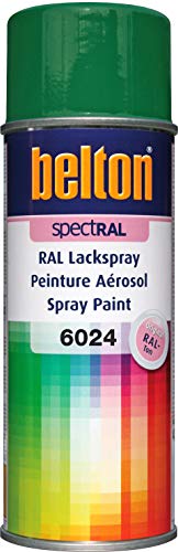 belton spectRAL Lackspray RAL 6024 verkehrsgrün, glänzend, 400 ml - Profi-Qualität von belton