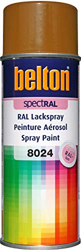 belton spectRAL Lackspray RAL 8024 beigebraun, glänzend, 400 ml - Profi-Qualität von belton