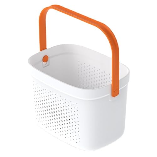 Unicoco Tragbarer Duschkorb Plastik Dusche Dusch Caddy Mesh Korb mit Griffbad Lagerkorb Organizer Behälter für Speisekammer, Küche, Duschkorb von Unicoco