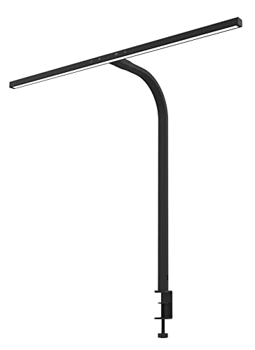 Unilux LED Schreibtischlampe Strata zum Klemmen, dimmbar, schwarz, 70 x 80cm von Unilux