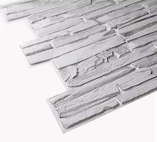 Untitled 3D PVC Wandpaneele/Deckenpaneele, Gray Quarzite, 1 Platte, Steinoptik | STM von Untitled