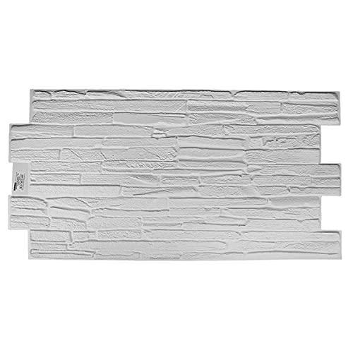 Untitled 3D PVC Wandpaneele/Deckenpaneele, White Quarzite, 1 Platte, Steinoptik | STM von Untitled