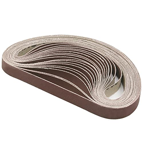 Utoolmart 330 x 10 mm Schleifband, hohe Festigkeit, Schleifmittel, wasserdicht, zum Polieren von Farbe, Oberflächenschleifen, Schleifband, super Zähigkeit, Körnung 800, 20 Stück von Utoolmart