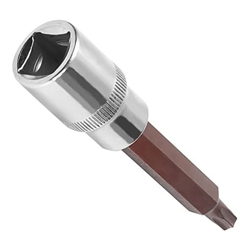 Utoolmart Schaftdurchmesser 1/2-Zoll-Antrieb T40 Torx-Bit-Stecknuss S2 Stahllegierung 100 mm Länge 2 Stück von Utoolmart