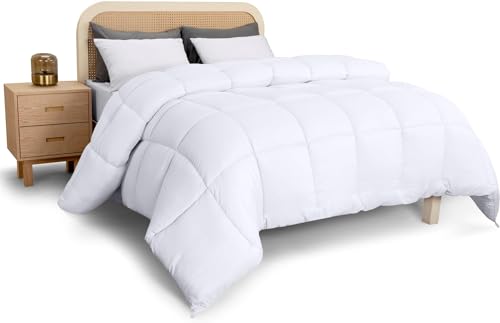 Utopia Bedding 200 x 220 cm, Bettdecke aus Mikrofaser für Ganzjährigen Komfort, Extrem Weiche Bettdecke (Weiß) von Utopia Bedding