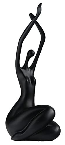 Uziqueif Moderne Skulptur Dekofigur Frauenstatue - Kreative Lady Skulptur Abstrakte Charaktere Handwerk Ornamente Home Office Wohnzimmer Arbeitszimmer Dekorationen Geschenke, Polyresin von Uziqueif